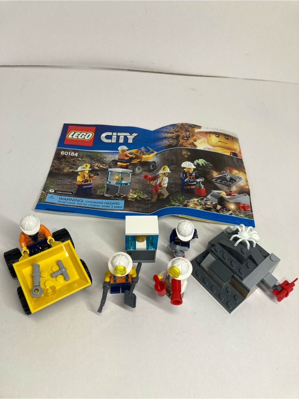 LEGO City 60184 Mining Team Complete Set With Manual